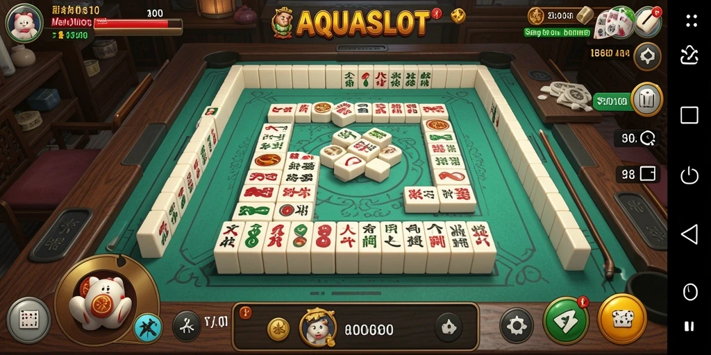 Tampilan gameplay AQUASLOT yang menawan dan seru.