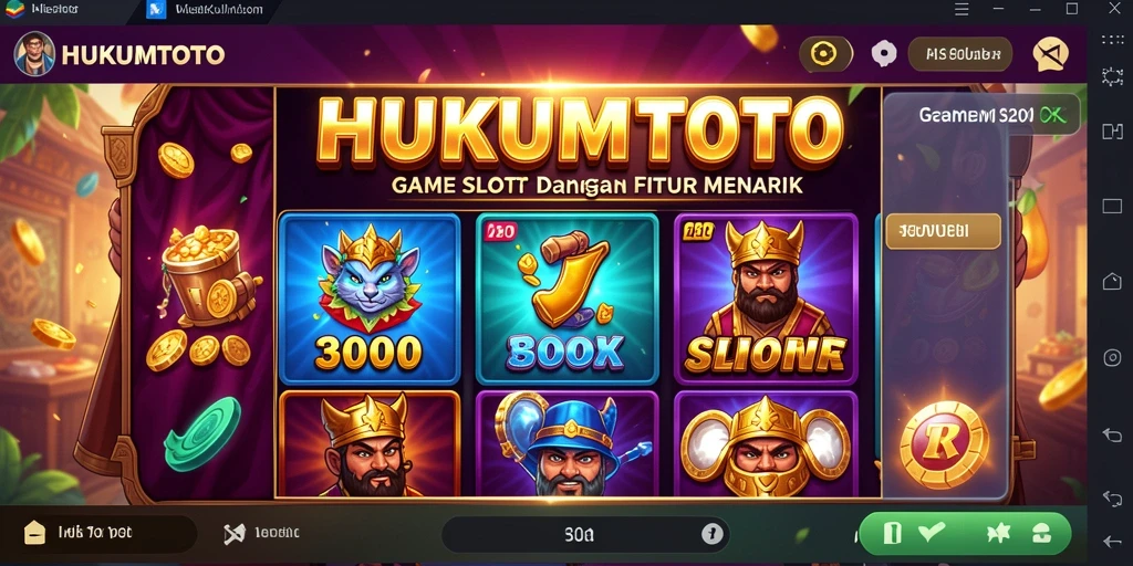 Screenshot gameplay HUKUMTOTO yang memukau dan penuh aksi.