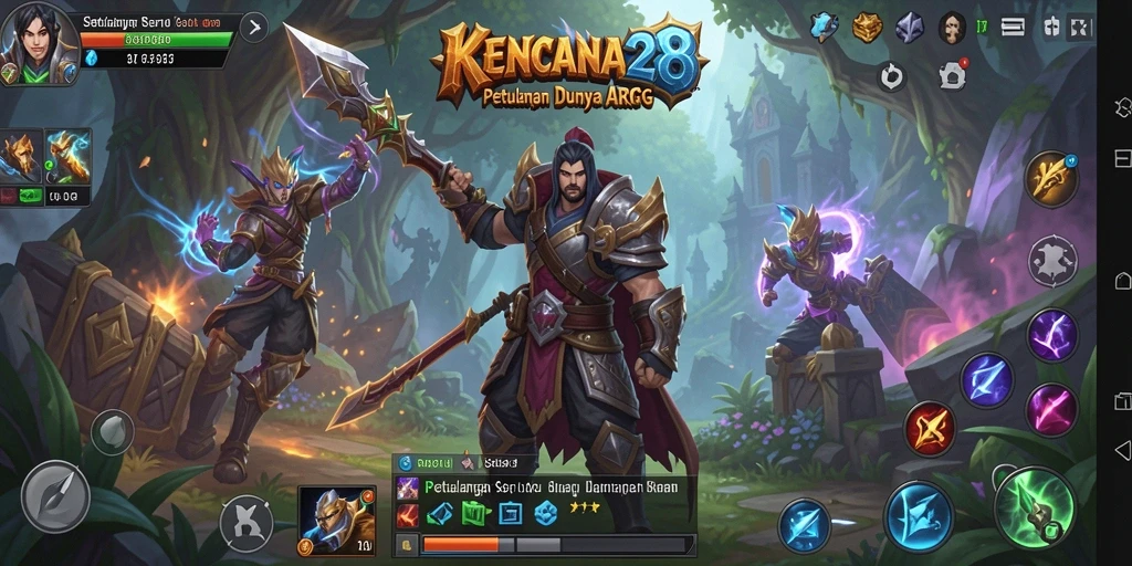 Tangkapan layar gameplay KENCANA28 yang mendebarkan dan penuh aksi.