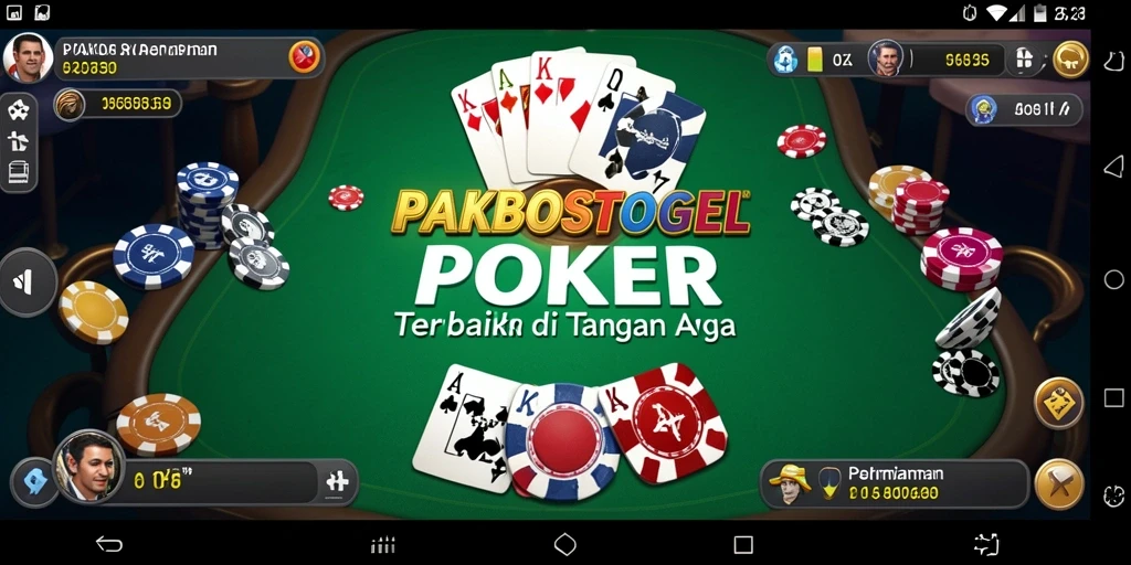 Tampilan seru permainan poker di PAKBOSTOGEL.