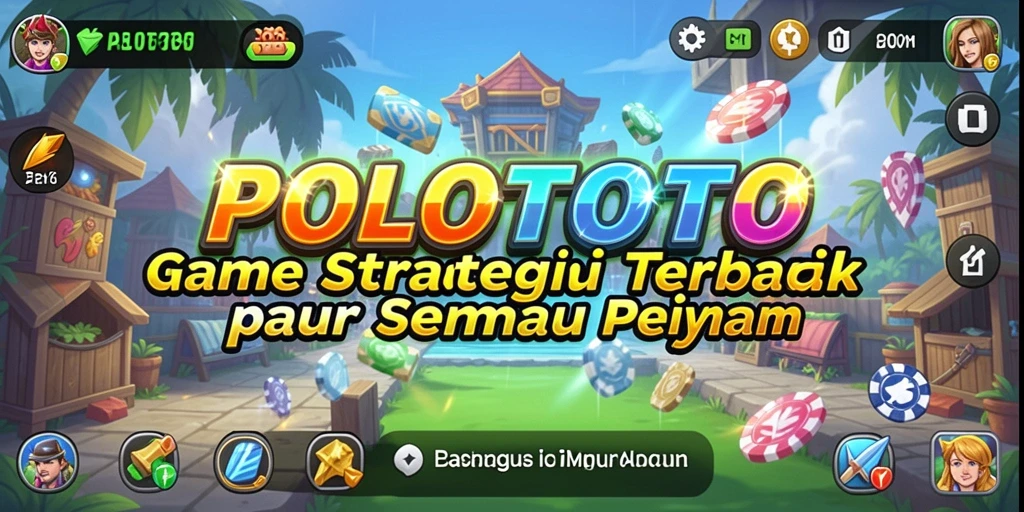 Screenshot gameplay POLOTOTO menunjukkan aksi strategis yang menarik.