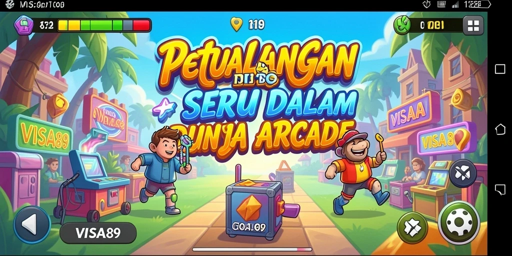 Screenshot utama VISA89 menunjukkan aksi gameplay yang seru dan penuh tantangan.